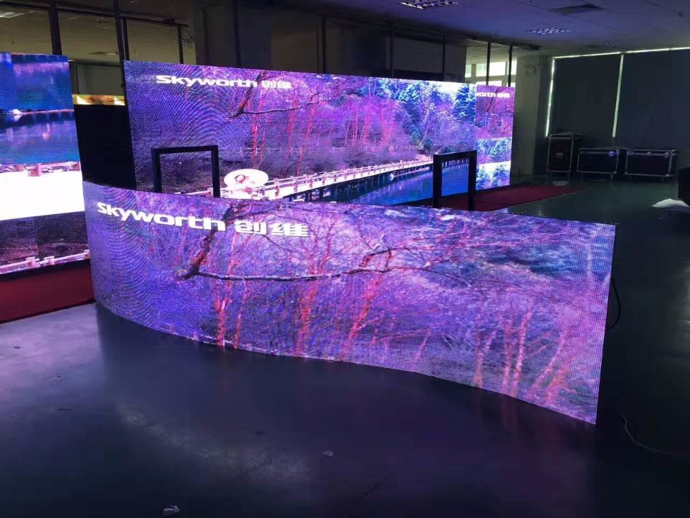 P3.91 Portable Creative Curved Led Video Wall for Stage Flexible
