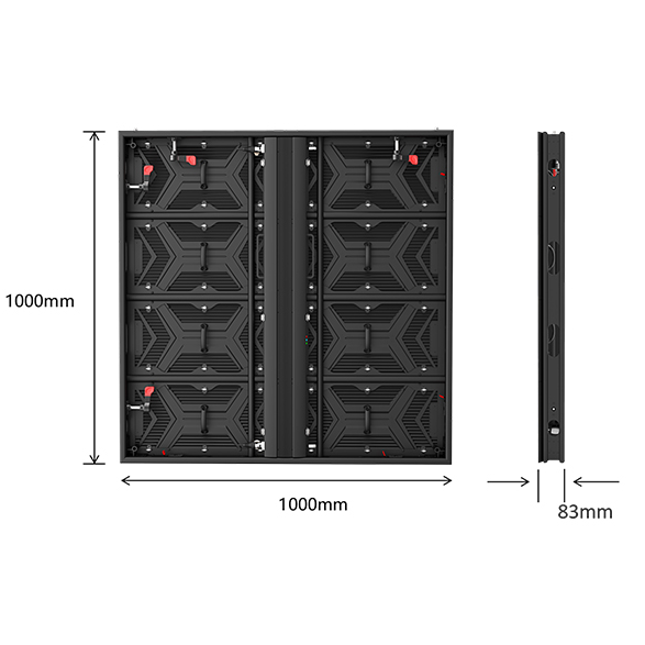 P3.91 Outdoor Front Service 1000x1000mm Fixed Led Display Panel - Buy ...